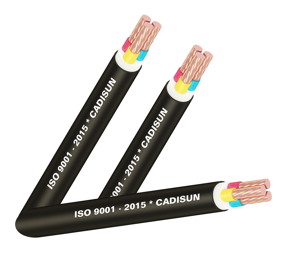 Cáp đồng 3 ruột, bọc cách điện PVC, vỏ bọc PVC - CVV 3x