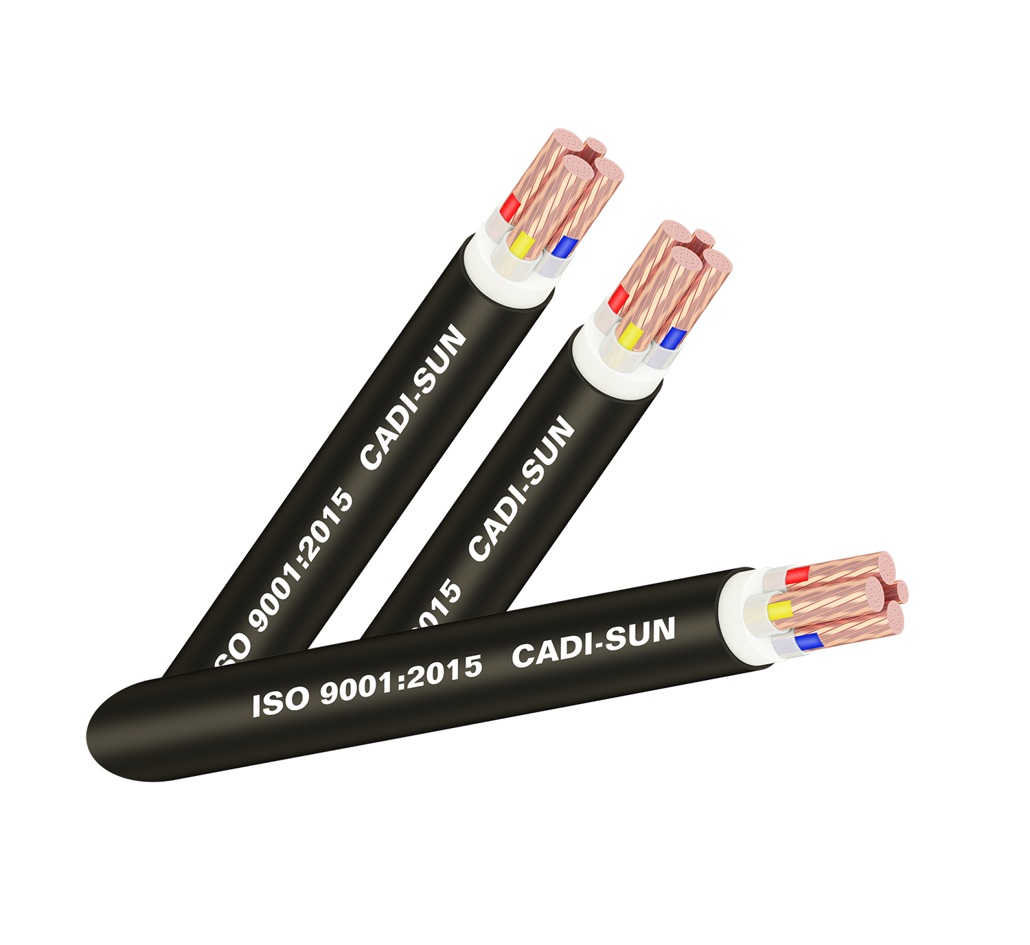 Cáp đồng 4 ruột, bọc cách điện XLPE, vỏ bọc PVC - CXV 3x+1x